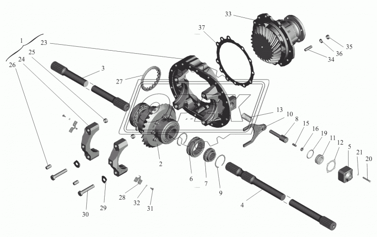 555002-2403010 Дифференциал ЗМ U=5.71 МАЗ