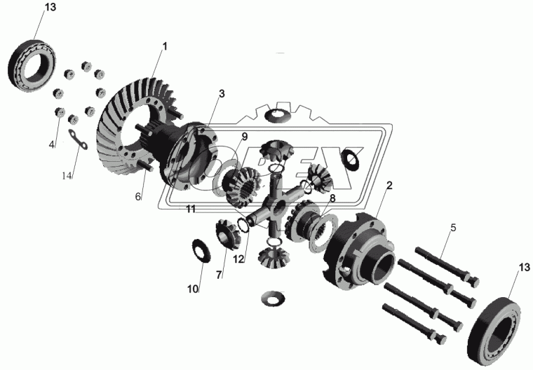 5432-2402060 Шестерня ведомая (U=5,71) МАЗ