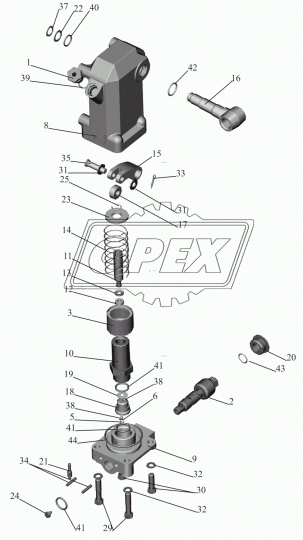 18.5004028 Манжета плунжера насоса механизма подъема кабины БРТ