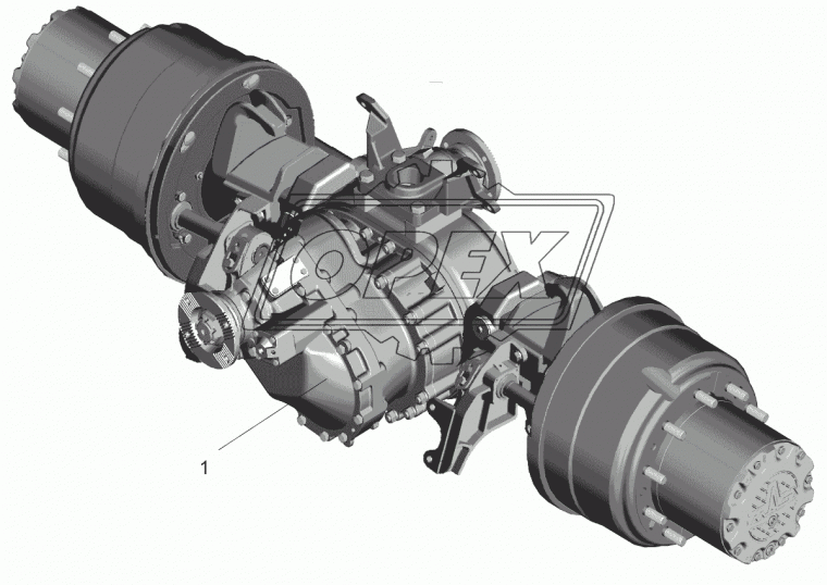 64226-2500012 Мост средний (U=3.97) МАЗ