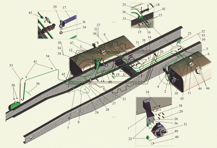 631705-1104617-010 Трубка отводящая от форсунок МАЗ
