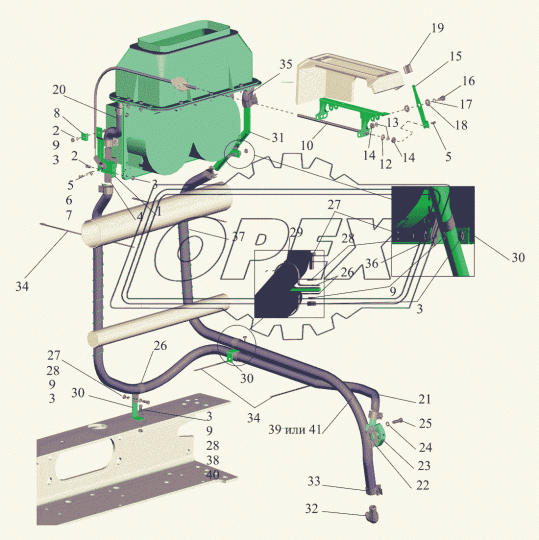 437040-8101039 Шланг(рукав 20х29-1,6 гост10362-76 дл-1720мм) МАЗ