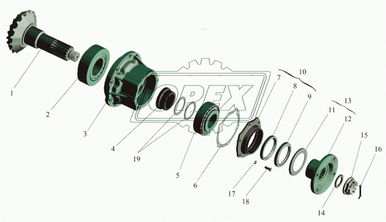 54326-2402063-020 Фланец вала карданного (d=180 мм., ответный) БЕЛКАРД