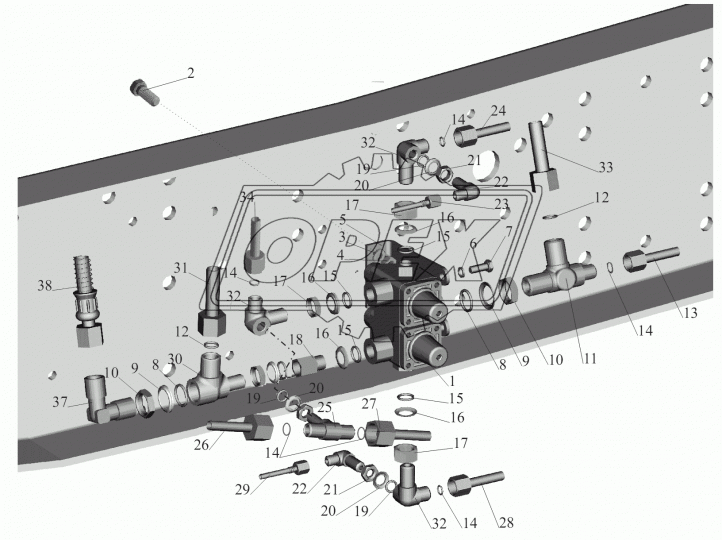 643008-3506148 Трубка МАЗ