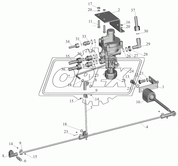 643020-3533016 Кронштейн МАЗ