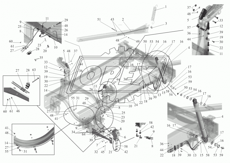 64302-5004074-001 Кронштейн крепления насоса подъёма кабины МАЗ н/о МАЗ