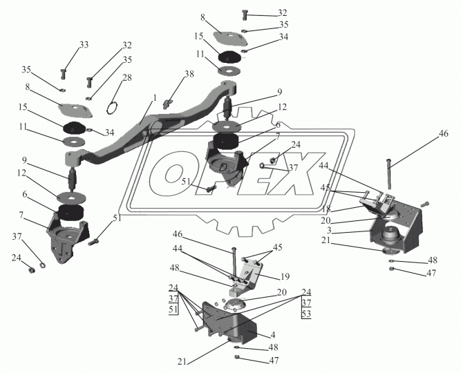 543268-1001041 Кронштейн МАЗ