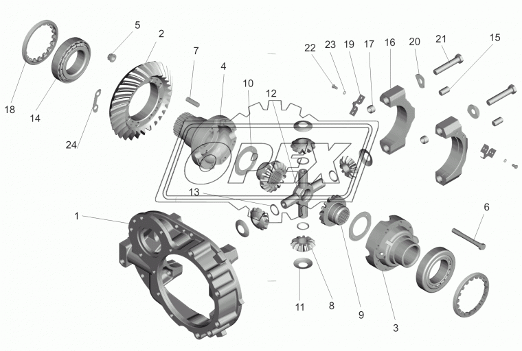 64226-2502060-50 Шестерня ведомая U=3.57 Комплектующая. Отдельно не поставляется. Заказывать: 64301-2502020 МАЗ