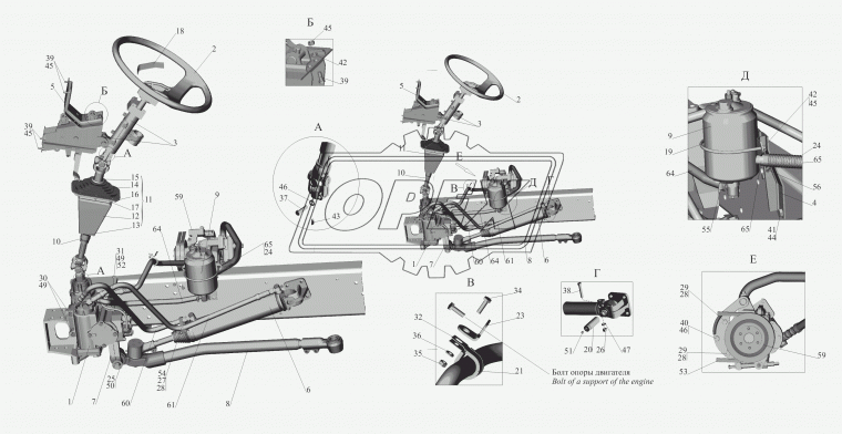 543240-3408082 Шланг (патрубок) ф25х35 L=820 соедин. МАЗ