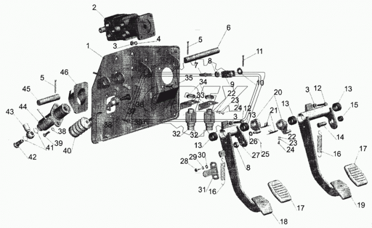 64302-1602162 Втулка МАЗ ф20х40 ОЗАА