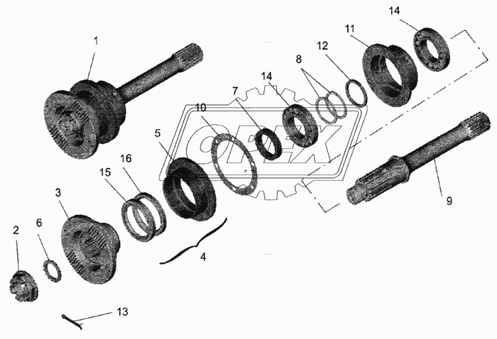 6430-2502050 Крышка стакана подшипников в сборе МАЗ