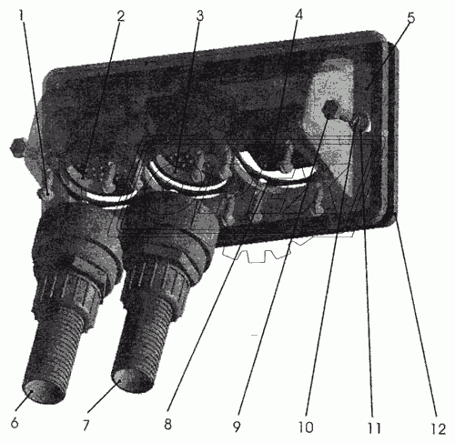 54402-3870033 Заглушка (ПВХ) квадрат. 50х50; h=6; 4отв.ф4 ОЗАА