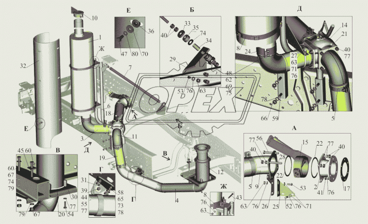 6501А8-1203098 Кронштейн МАЗ