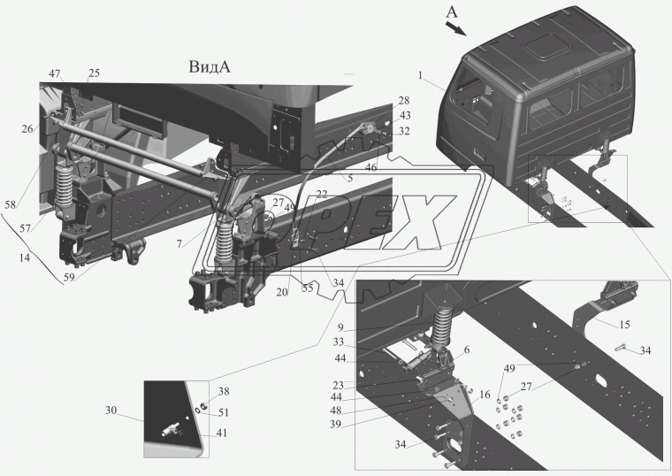 379839-20 Фитинг Угольник Рнаруж=М16х1,5/М10х1,5/Рвнутр=М12х1,5 L=60х40 усилит.выкл.сцепления МАЗ МАЗ