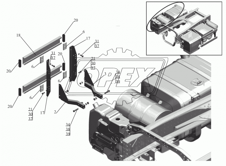 6501-2815041 Кронштейн МАЗ
