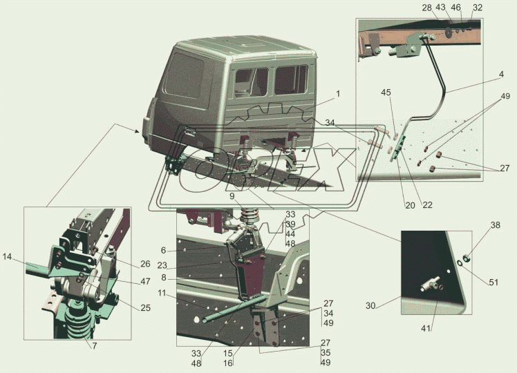 650107-5001827 Кронштейн МАЗ