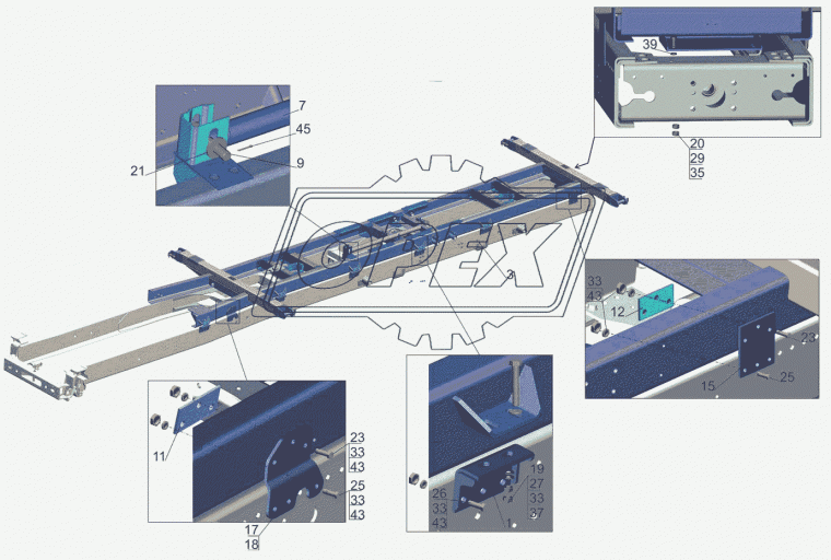 8561-8510322-020 Упор платформы МАЗ
