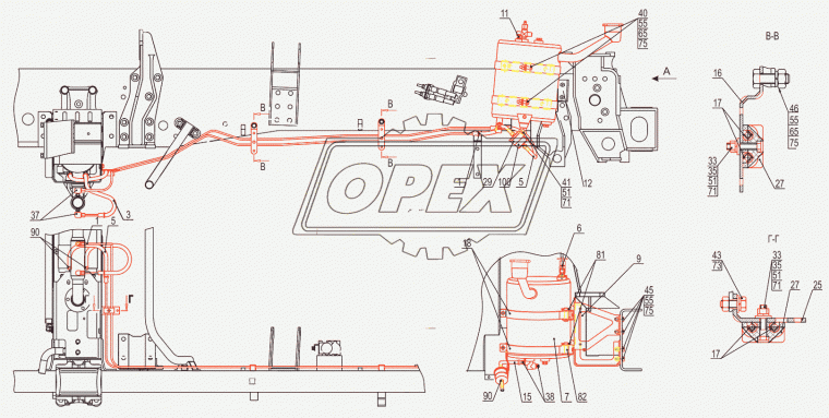 6501А9-1015410 Топливопровод МАЗ