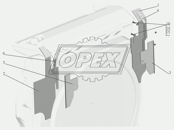 643069-1310633 Боковина левая ОЗАА