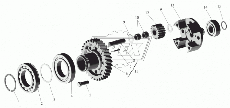 864906КЕ Подшипник 31х46х44 ролик.радиал. 1-ряд.