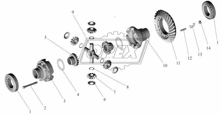 63171-2302060 Шестерня ведомая (u=5.49) МАЗ