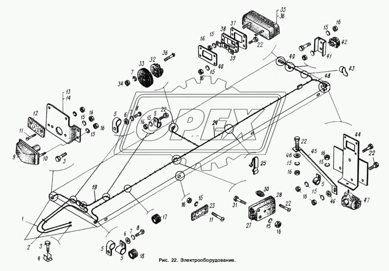 93866-3712017 Кронштейн левый МАЗ