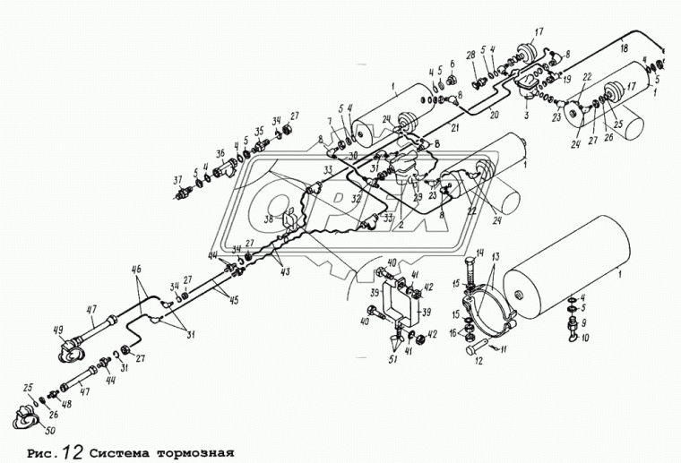 5430-3506380 Шланг тормоз. ф17 L=1700 Г=М20+К24/Ш=М14+К14; с оплеткой БЕЛОГ