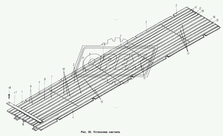 97581-8501219 Доска МАЗ