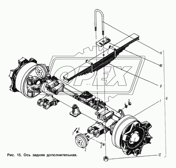 9389-3012005 Ось МАЗ