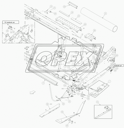 120223 Амортизатор-пружина газовая (L=450мм 450/275, F=340H) капот радиатора МАЗ-5440, зад.двери ВАЗ-2108,1111,21213,ИЖ Finwhale