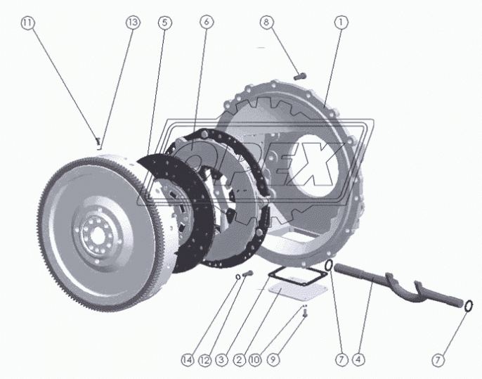 16.1601090 Диск сцепления нажимной в сборе лепестковая  ТюмМЗ