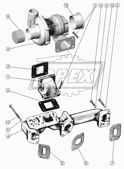 С14-197-01 Турбокомпрессор ТКР-6.1 ЗиЛ-432930 (245,9 Е2 245,30 Е2) CZ Strakonice