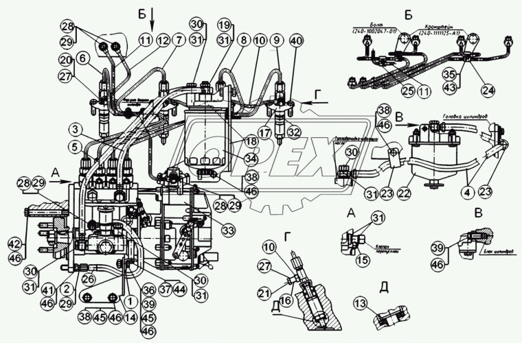 773.1111005-07Т ТНВД ЯЗДА