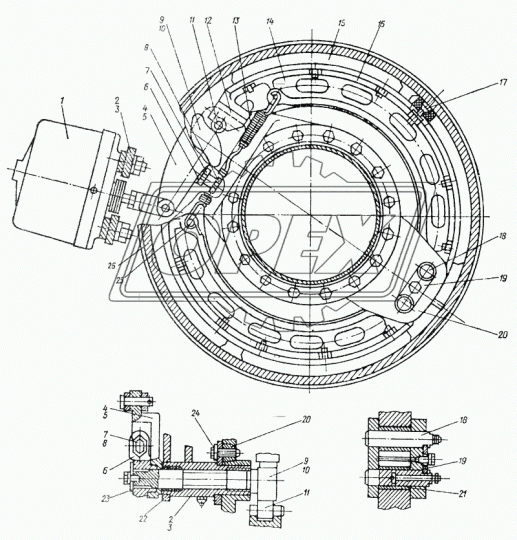 200-3501108 Втулка (медь) ф32х35 L=50 ролика колодки тормозной КРАЗ КрАЗ