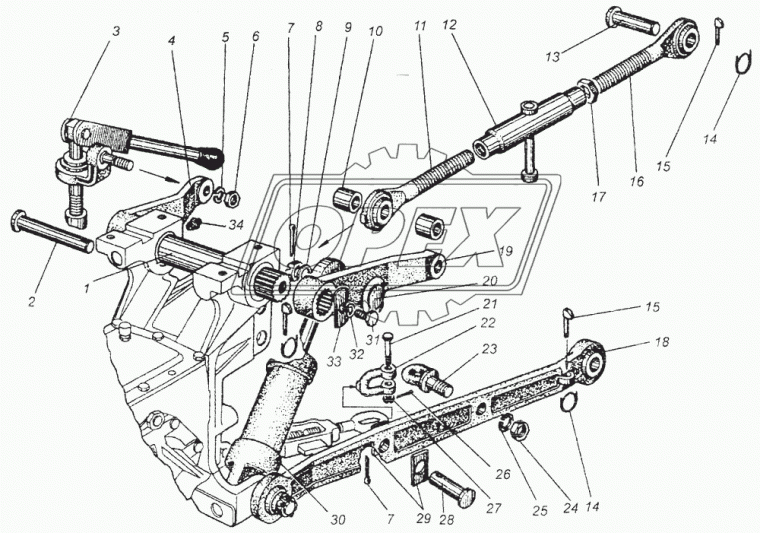 082-4605019 Шайба С/И упорная рычага задней навески МТЗ-320 МТЗ РУП