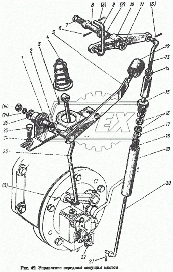 86-1804010 Управление передним ведущим мостом