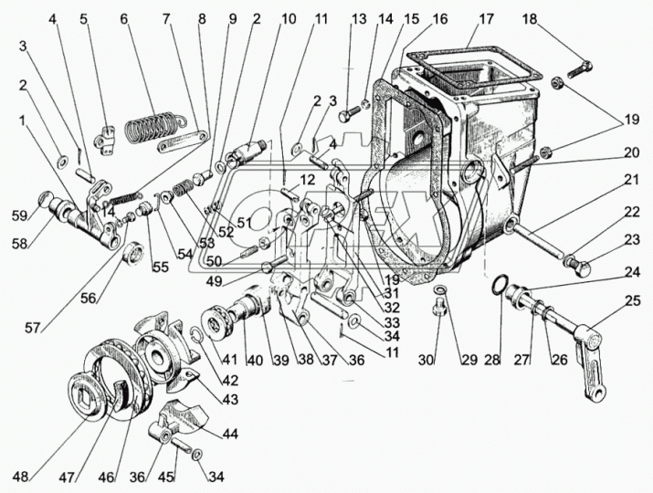4УТНМ-Т-1110020 Корпус (состав:1, 17, 20.26, 31, 53) НЗТА