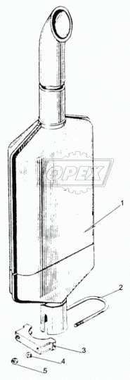 260-1205132 Стремянка L=115х90; М10х1,5 Р=28 хомута глушителя МТЗ РУП