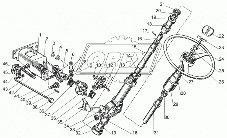 80-3401001 Тяга L=200мм МТЗ РУП