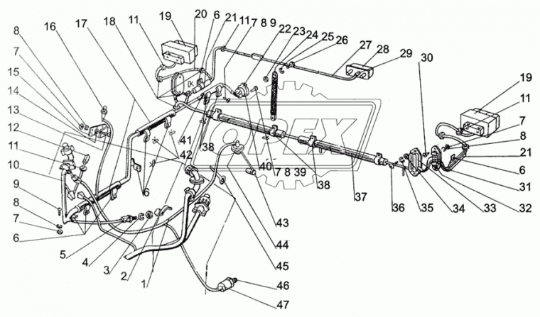 80-3723021 Планка МТЗ РУП