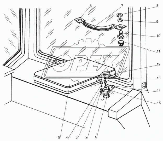 80У-6707080 Поручень МТЗ РУП