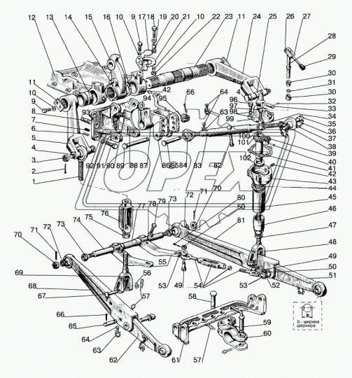 1220-4605515 Стяжка ВЗТЗЧ