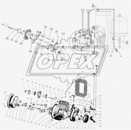 1025-1706019 Шайба С/И регулир. первичного вала КПП-82 МТЗ РУП
