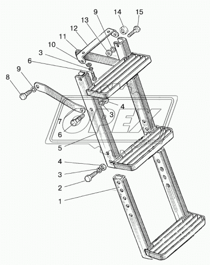80-8405032-Б Кронштейн L=380мм у всех разная форма изгибов МТЗ РУП