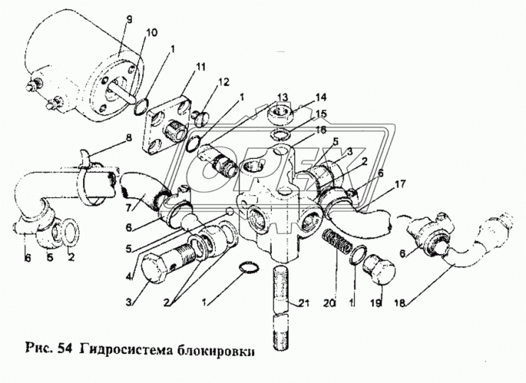 1021-2412010-01 Клапан блокировочный МТЗ РУП
