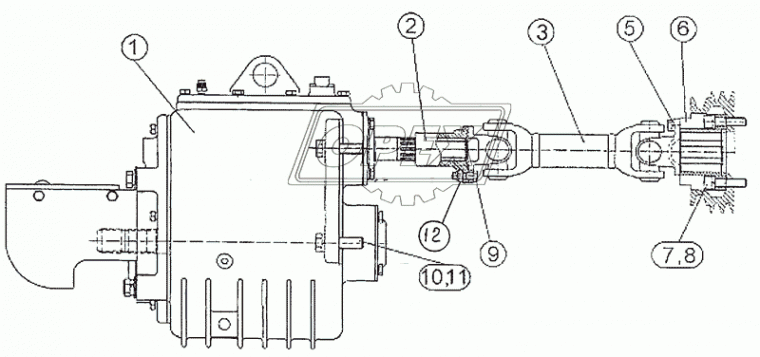1522-4209010 ВОМ передний 1221 МТЗ РУП
