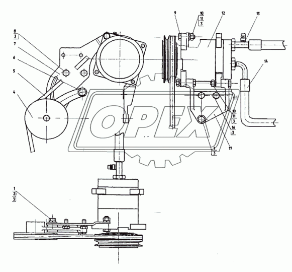 1221-8114021 Пластина (сталь) отопителя МТЗ-1221; L=280,h=6; 5отв.ф10; с прорезью МТЗ РУП