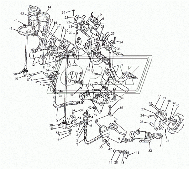1523М-3503030-В Кронштейн левый МТЗ РУП