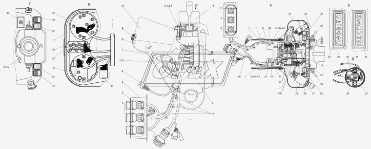 КД8071-4 Комбинация приборов МТЗ (6 приборов) Н/О; (АР70.3801-01) ВЗЭП