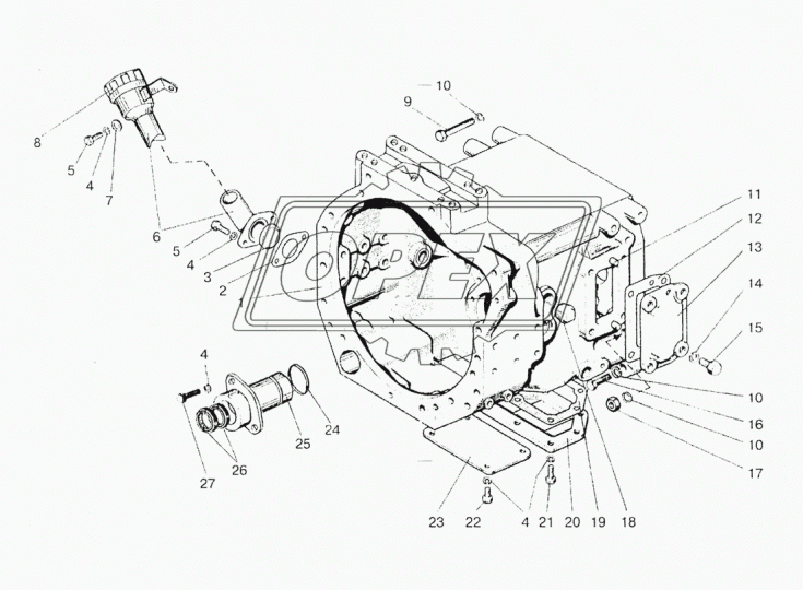 1522-1601015 Корпус сцепления; (МТЗ-1523) МТЗ РУП
